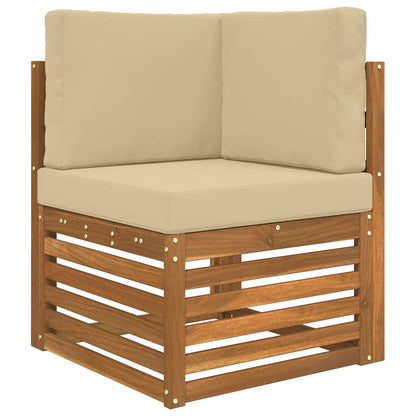 Cuscino per divano da esterno 3 pcs Beige Poliestere