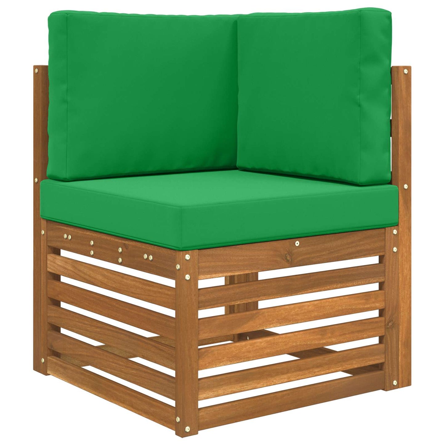 Cuscino per divano da esterno 3 pcs Verde Poliestere