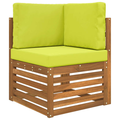 Cuscino per divano da esterno 3 pcs Verde Poliestere