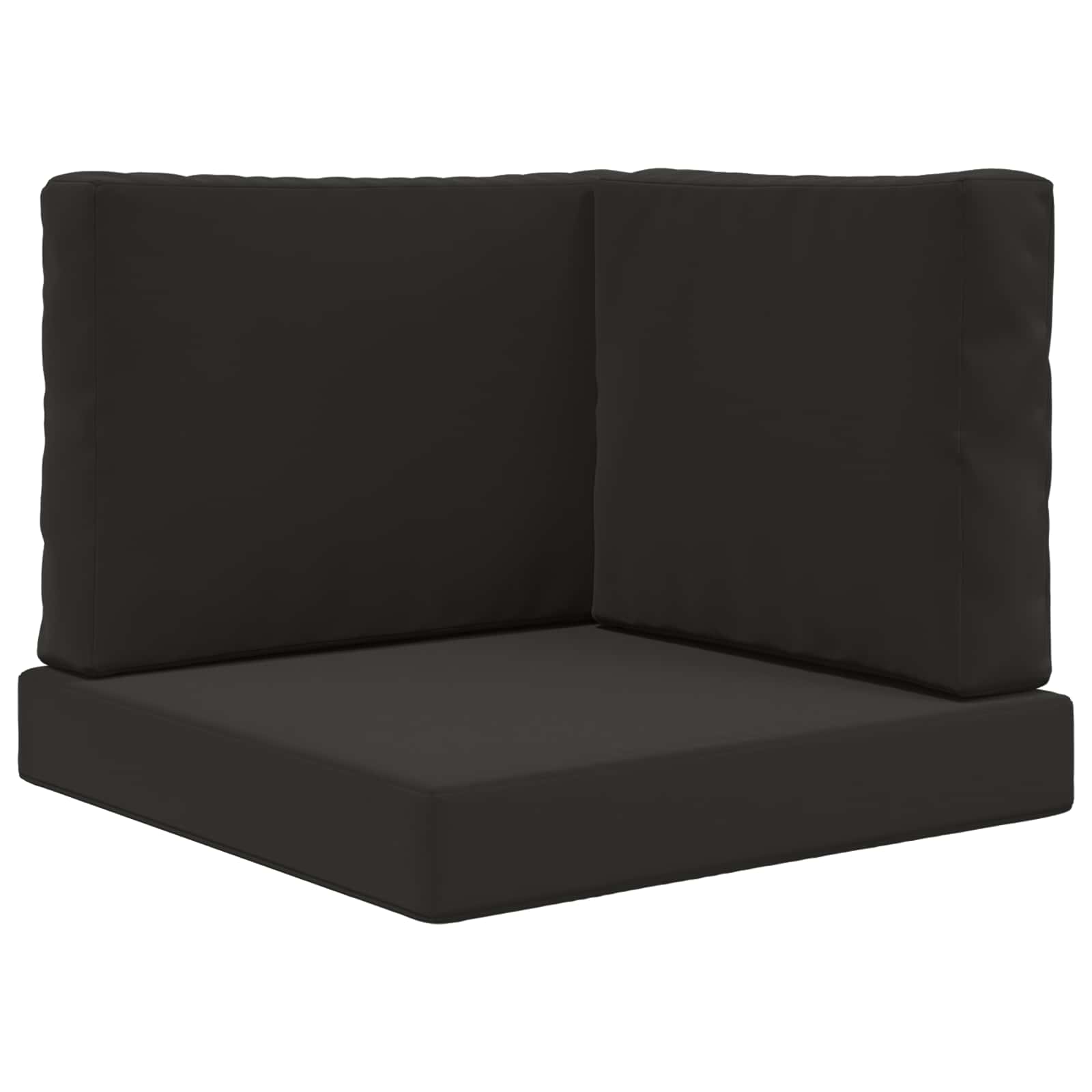 Cuscino per divano da esterno 3 pcs Nero Poliestere | homemem39