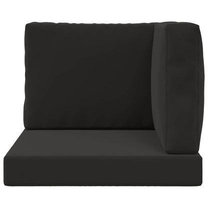 Cuscino per divano da esterno 3 pcs Nero Poliestere | homemem39