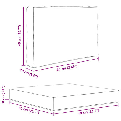 Cuscino per divano da esterno 3 pcs Talpa Poliestere