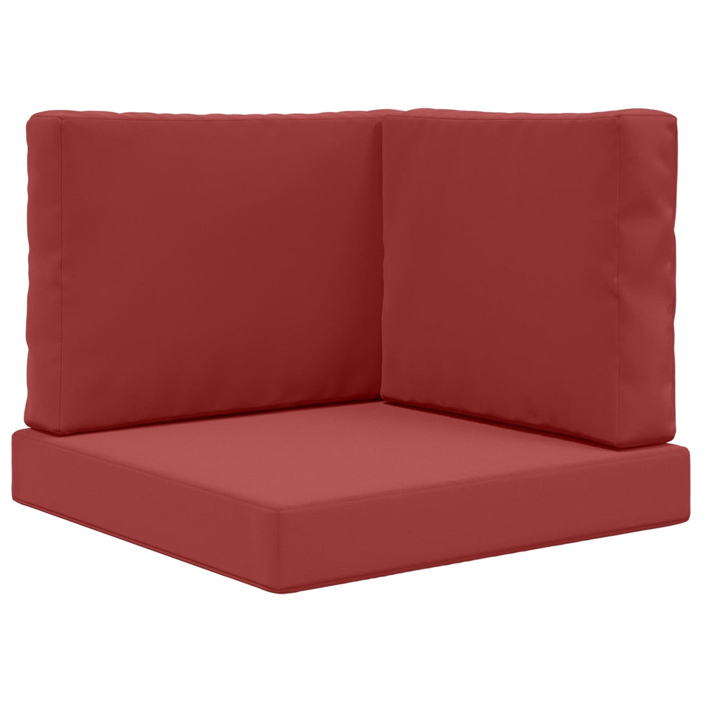 Cuscino per divano da esterno 3 pcs Rosso vino Poliestere