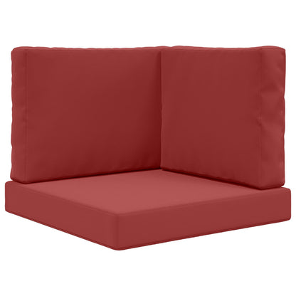 Cuscino per divano da esterno 3 pcs Rosso vino Poliestere