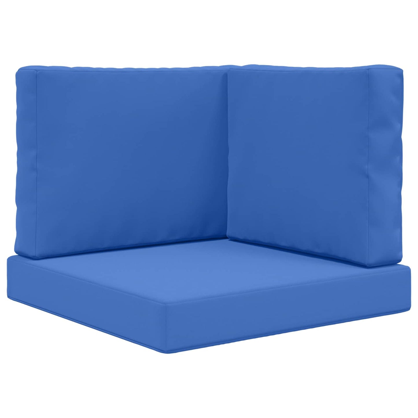 Cuscino per divano da esterno 3 pcs Blu Reale Poliestere