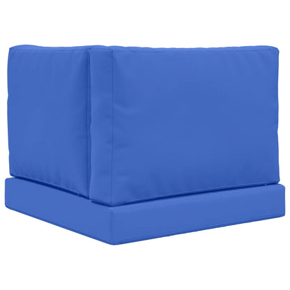 Cuscino per divano da esterno 3 pcs Blu Reale Poliestere