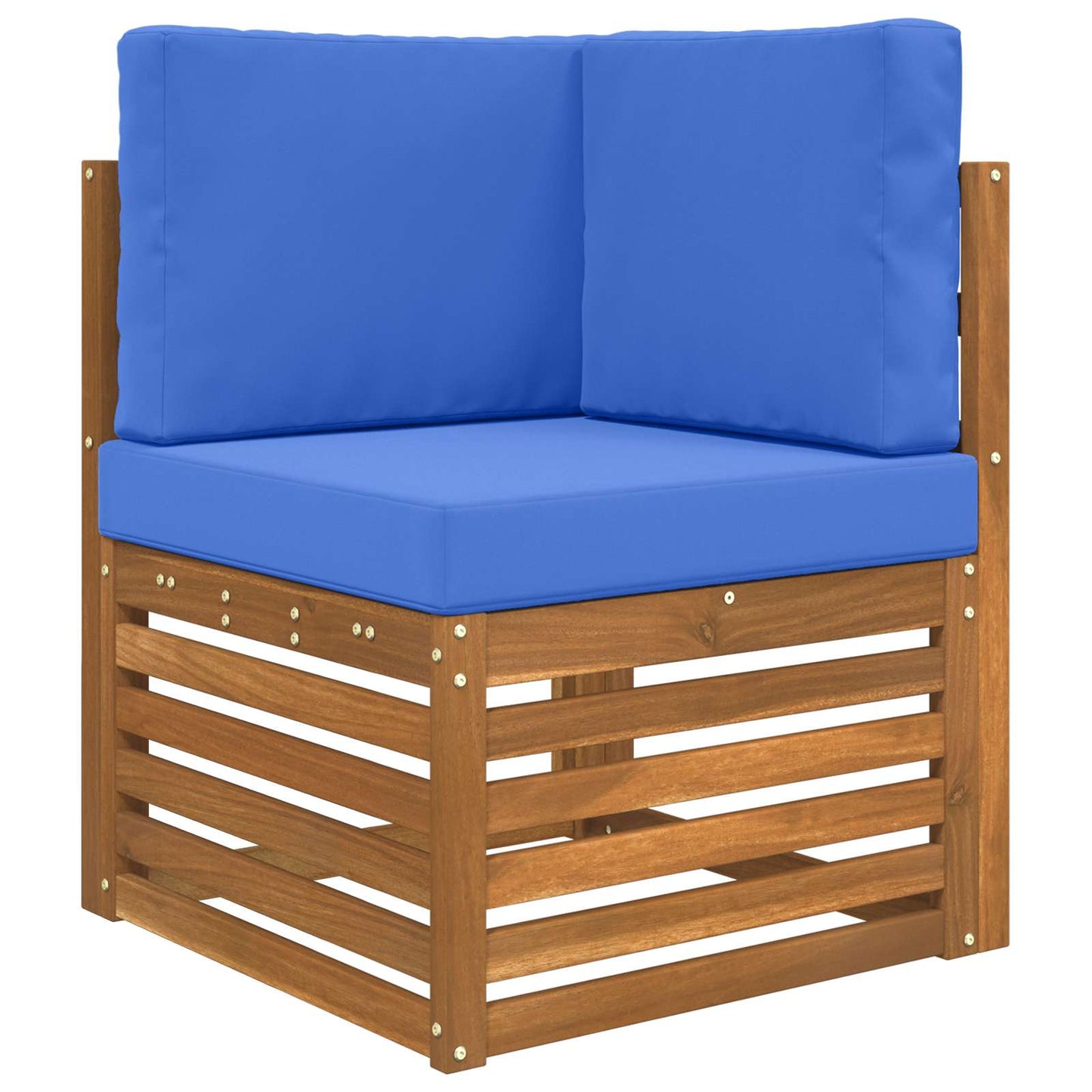 Cuscino per divano da esterno 3 pcs Blu Reale Poliestere