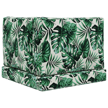 Cuscino per divano da esterno 3 pcs Motivo Foglia Poliestere | homemem39
