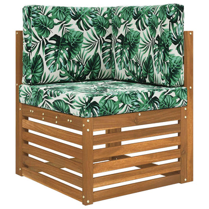 Cuscino per divano da esterno 3 pcs Motivo Foglia Poliestere | homemem39