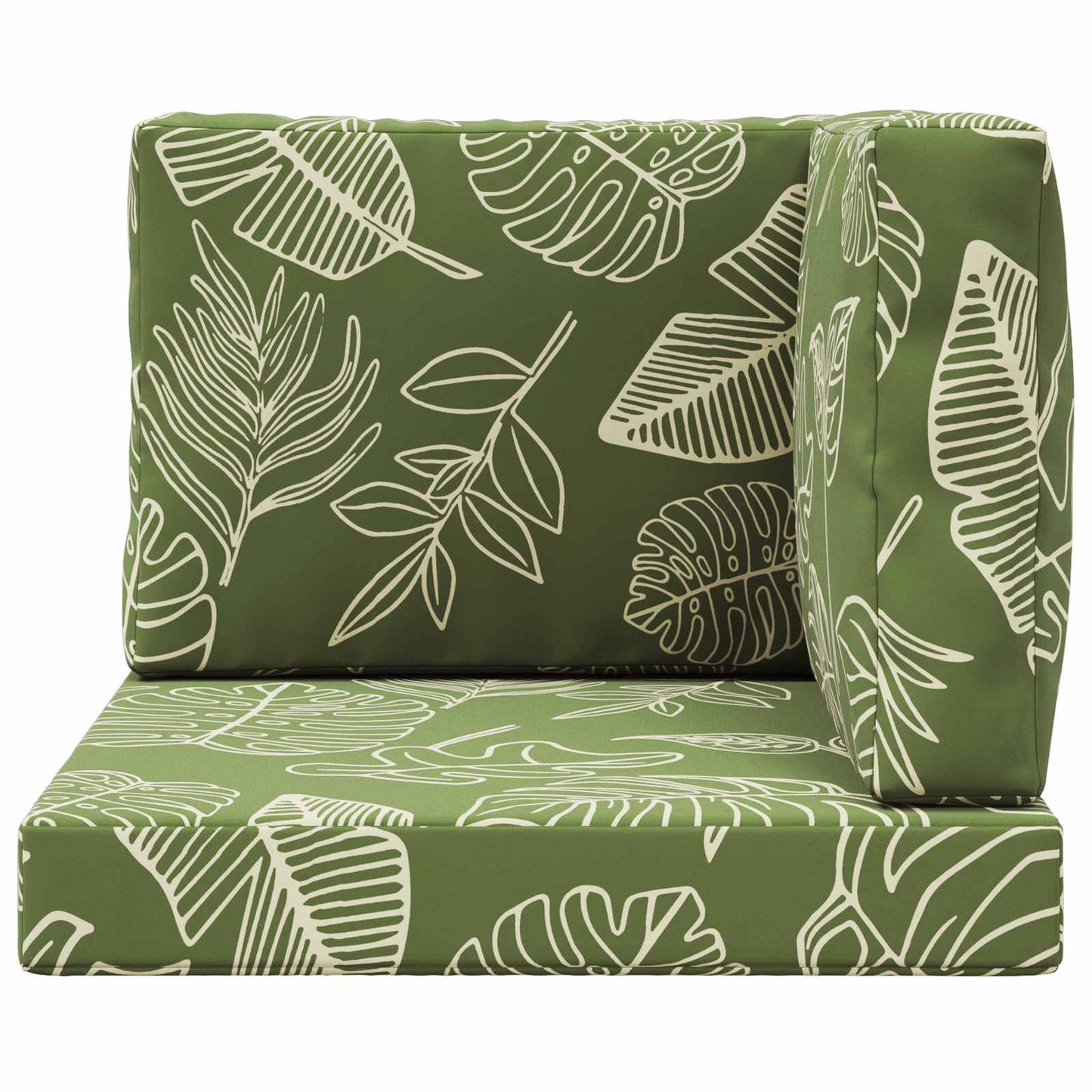 Cuscino per divano da esterno 3 pcs Design a foglia Poliestere