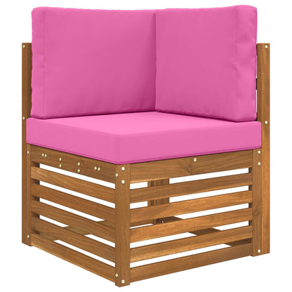 Cuscino per divano da esterno 3 pcs Rosa Poliestere
