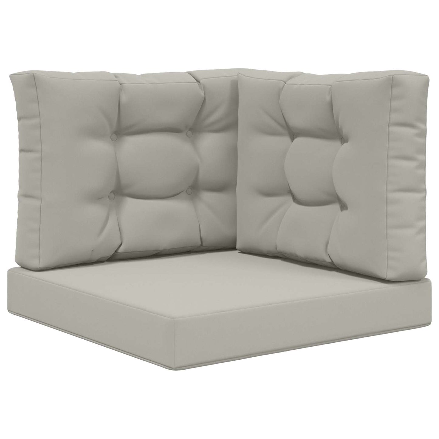Cuscino per divano da esterno 3 pcs Grigio Poliestere | homemem39