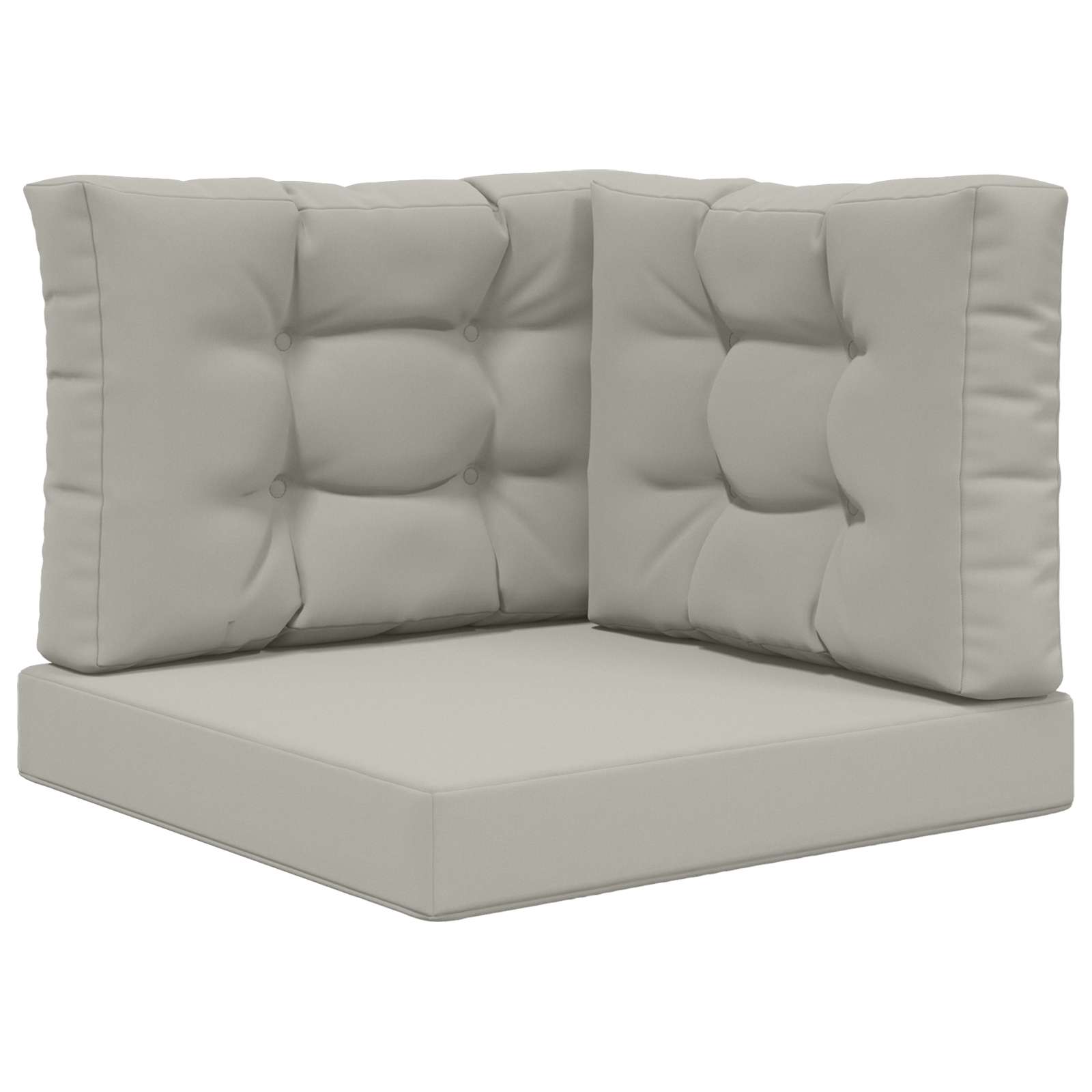 Cuscino per divano da esterno 3 pcs Grigio Poliestere | homemem39