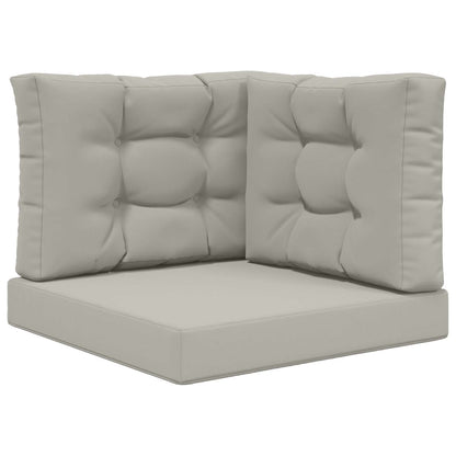 Cuscino per divano da esterno 3 pcs Grigio Poliestere | homemem39