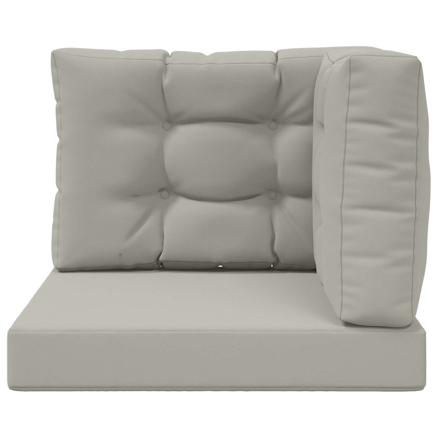 Cuscino per divano da esterno 3 pcs Grigio Poliestere