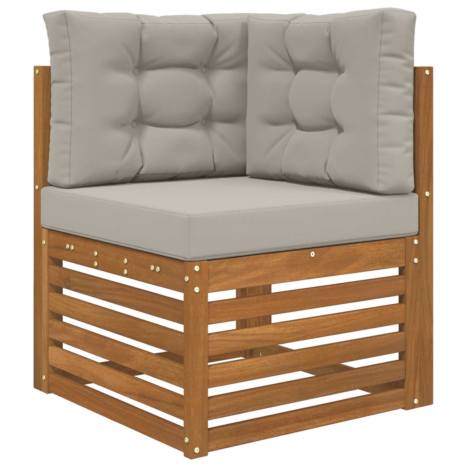 Cuscino per divano da esterno 3 pcs Grigio Poliestere | homemem39