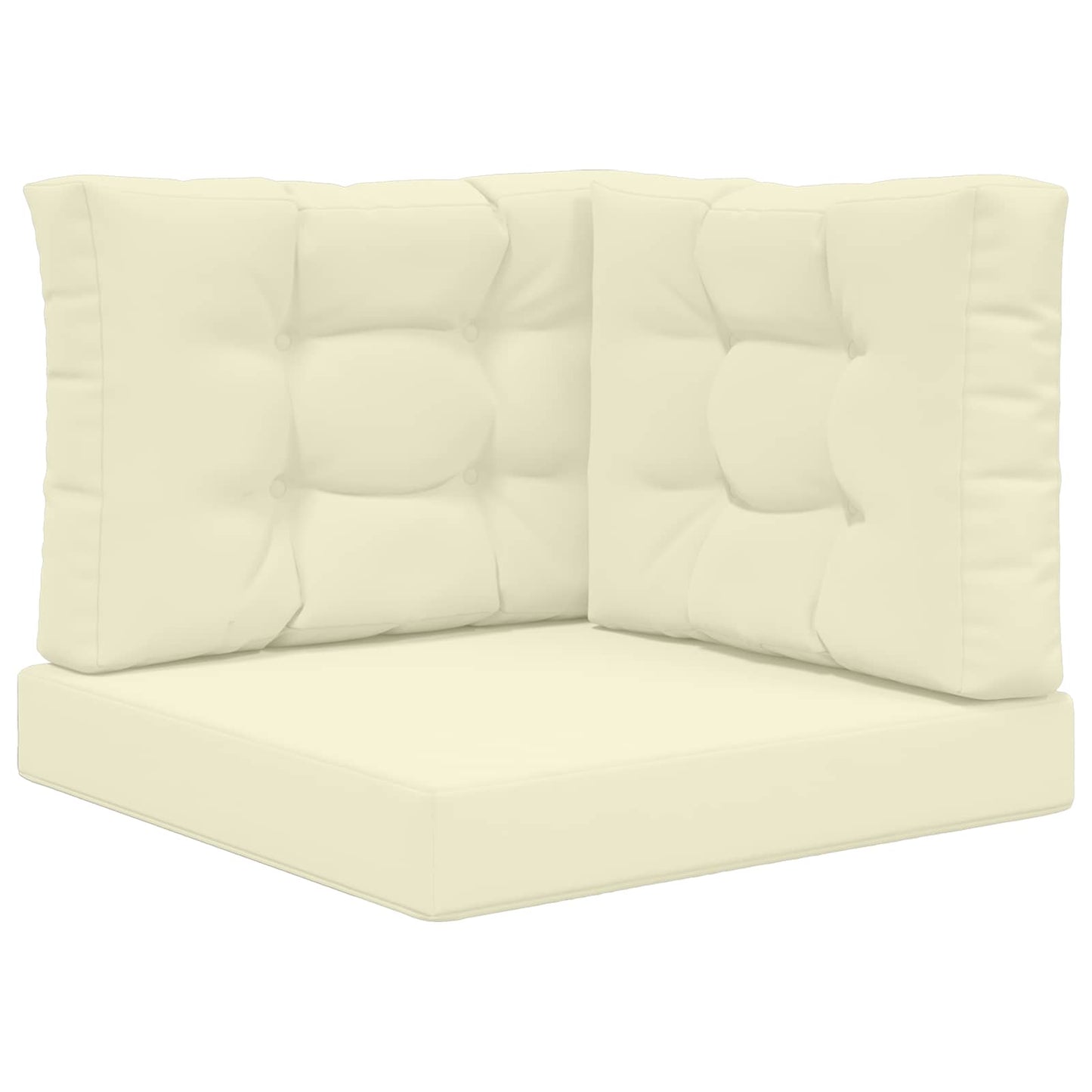 Cuscino per divano da esterno 3 pcs Crema Poliestere | homemem39