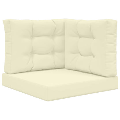 Cuscino per divano da esterno 3 pcs Crema Poliestere | homemem39