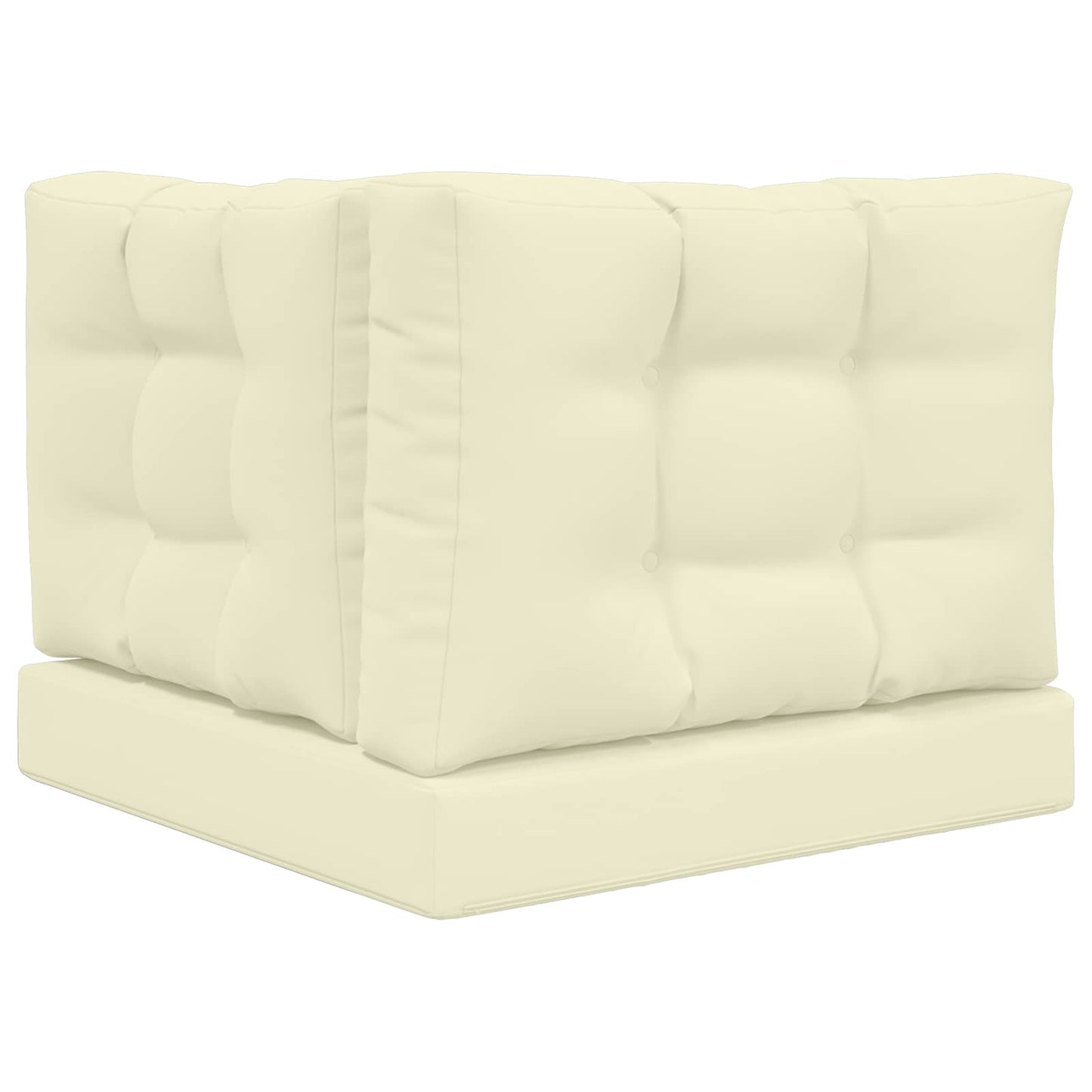 Cuscino per divano da esterno 3 pcs Crema Poliestere