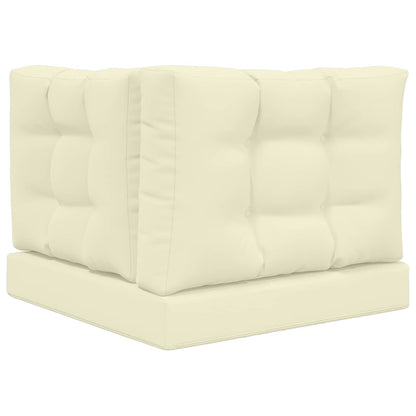 Cuscino per divano da esterno 3 pcs Crema Poliestere