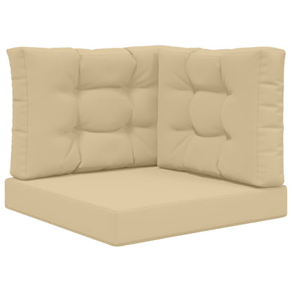Cuscino per divano da esterno 3 pcs Beige Poliestere | homemem39