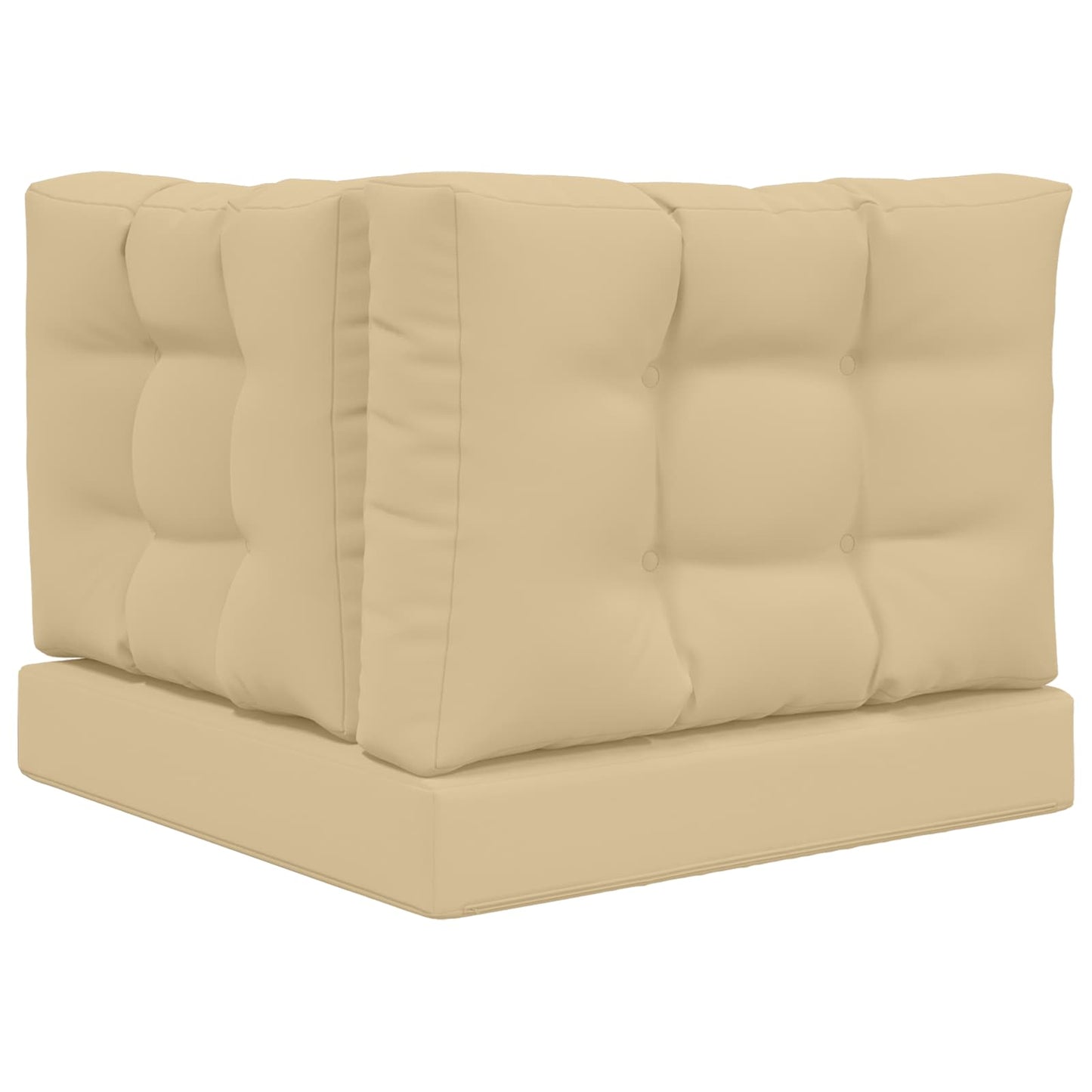 Cuscino per divano da esterno 3 pcs Beige Poliestere