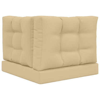 Cuscino per divano da esterno 3 pcs Beige Poliestere