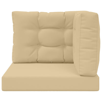 Cuscino per divano da esterno 3 pcs Beige Poliestere | homemem39