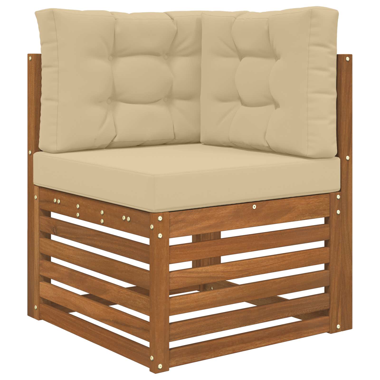 Cuscino per divano da esterno 3 pcs Beige Poliestere | homemem39