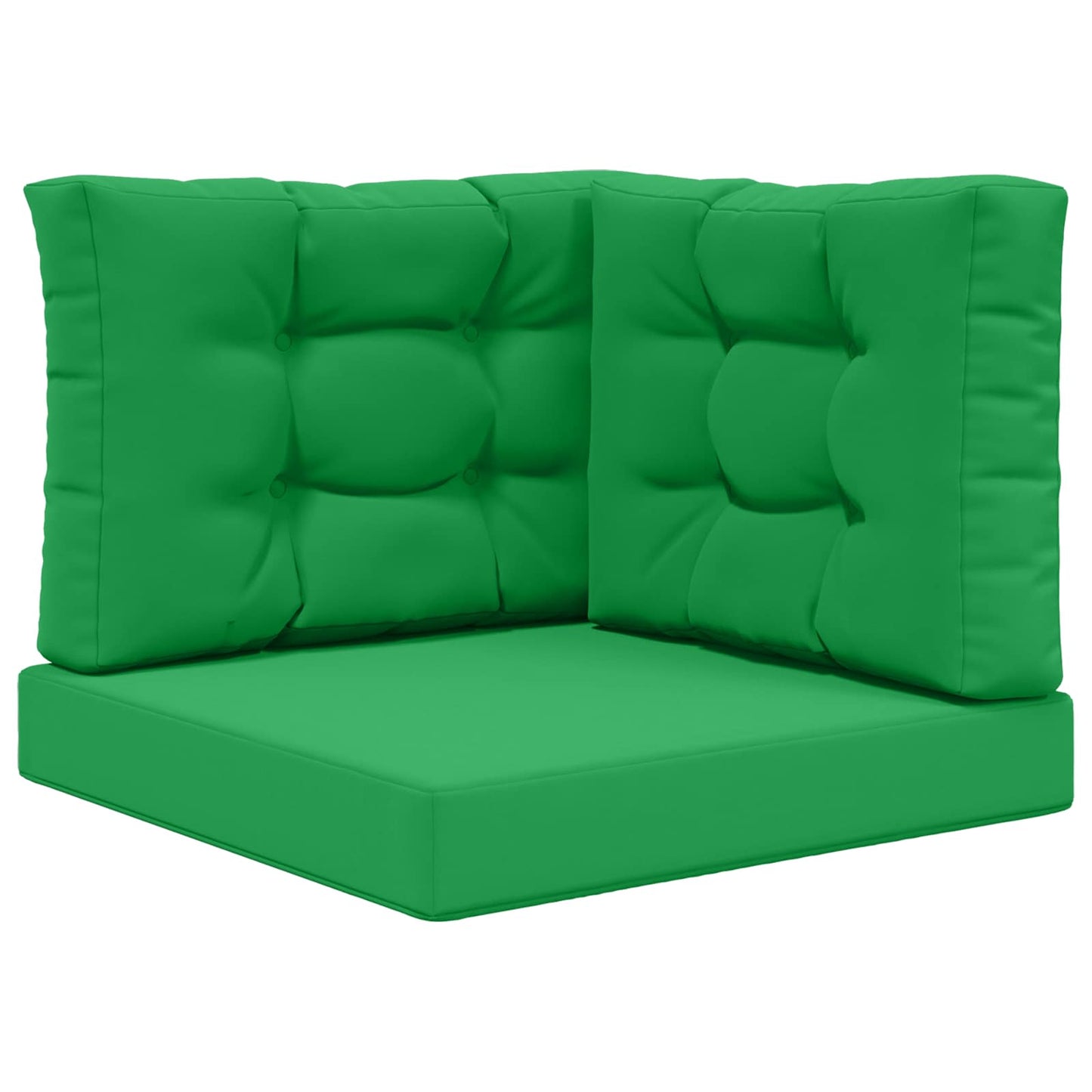 Cuscino per divano da esterno 3 pcs Verde Poliestere