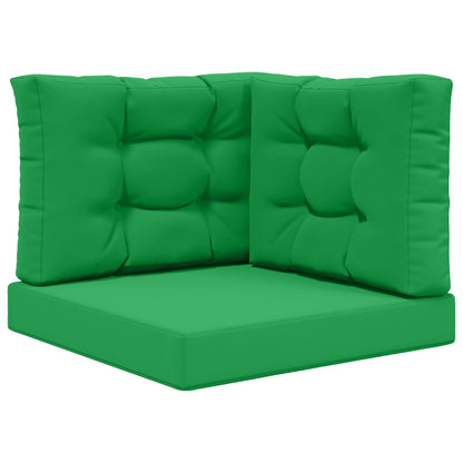Cuscino per divano da esterno 3 pcs Verde Poliestere