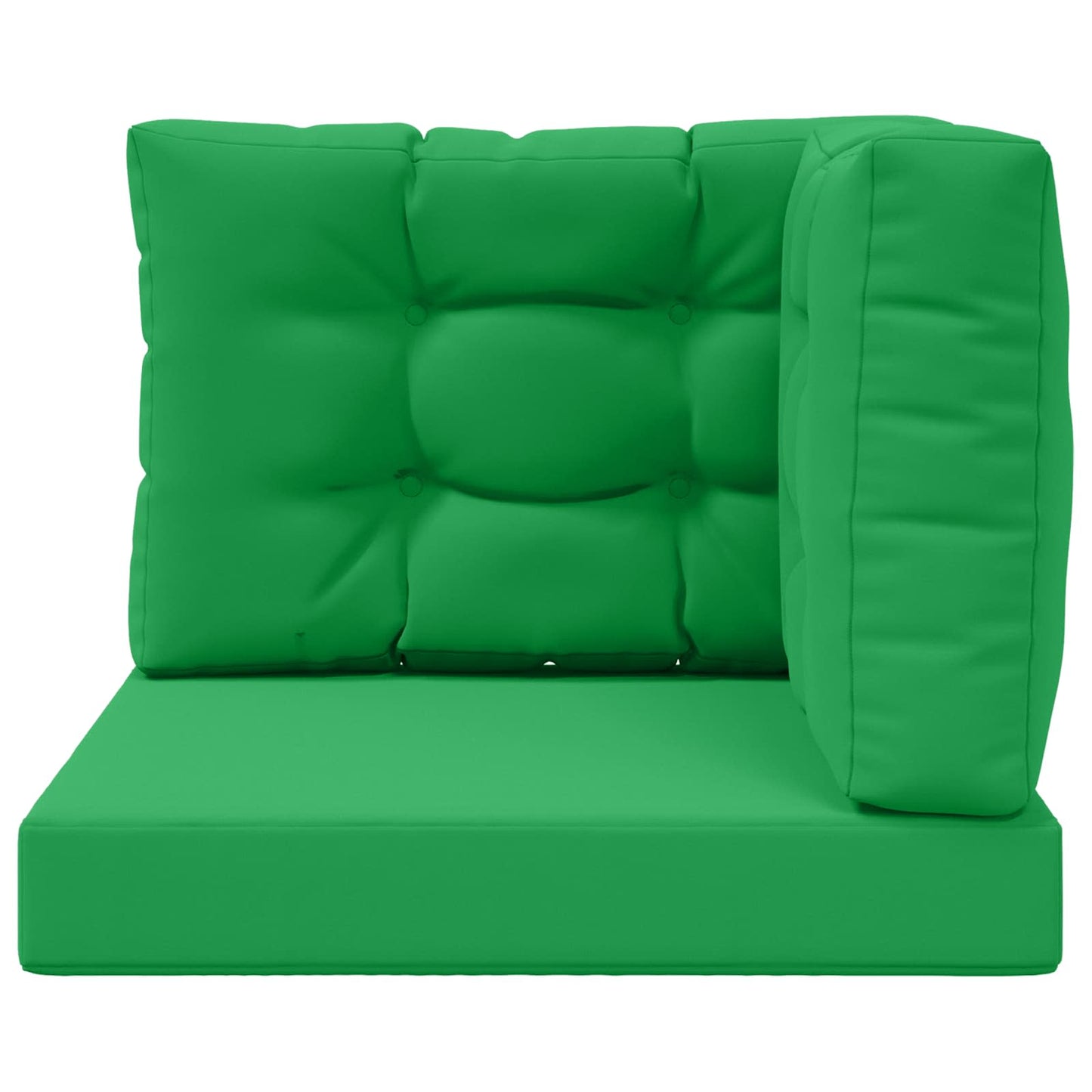 Cuscino per divano da esterno 3 pcs Verde Poliestere