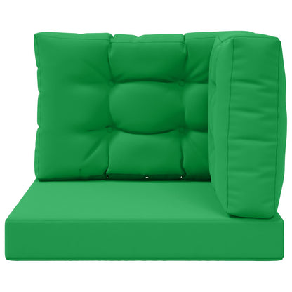 Cuscino per divano da esterno 3 pcs Verde Poliestere