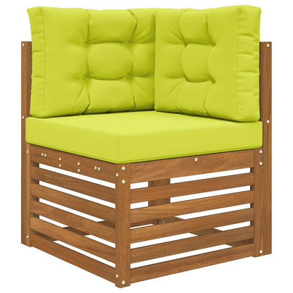 Cuscino per divano da esterno 3 pcs Verde Poliestere