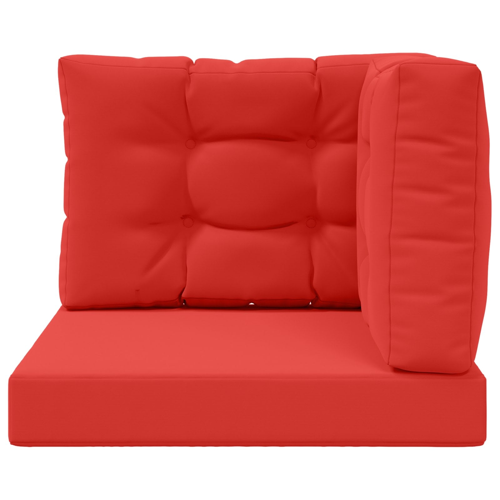 Cuscino per divano da esterno 3 pcs Rosso Poliestere | homemem39