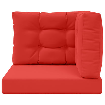 Cuscino per divano da esterno 3 pcs Rosso Poliestere | homemem39