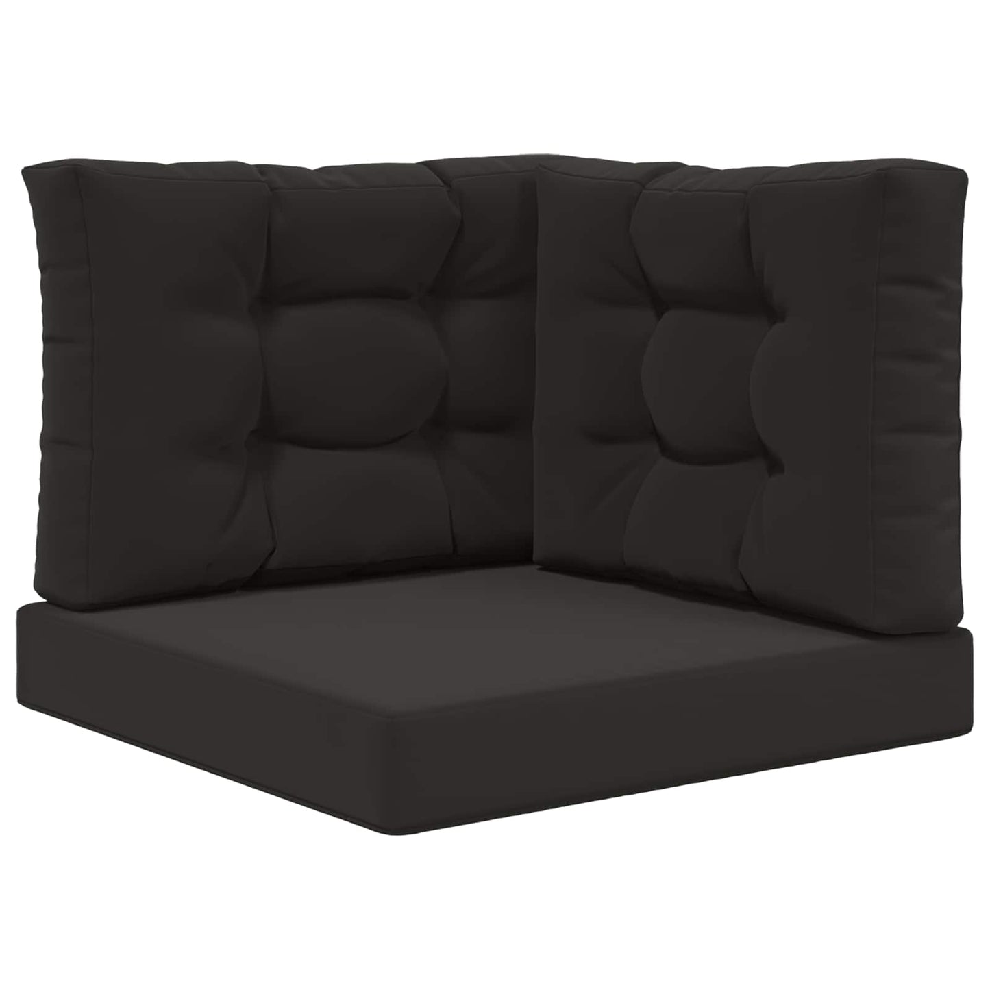 Cuscino per divano da esterno 3 pcs Nero Poliestere | homemem39