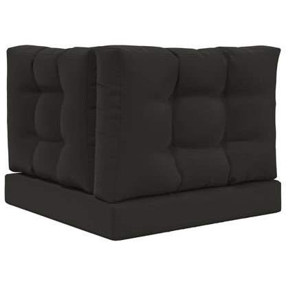 Cuscino per divano da esterno 3 pcs Nero Poliestere