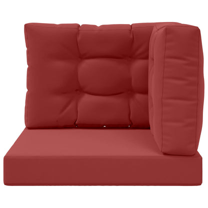 Cuscino per divano da esterno 3 pcs Rosso vino Poliestere | homemem39