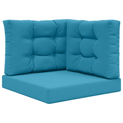 Cuscino per divano da esterno 3 pcs Blu Reale Poliestere