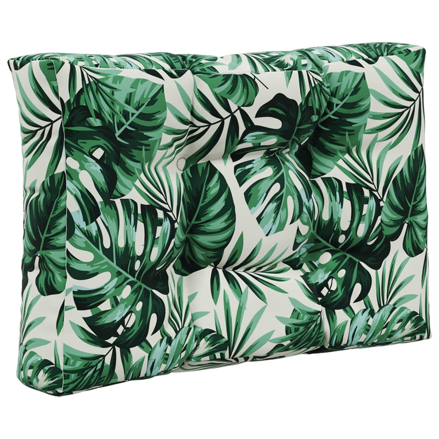 Cuscino per divano da esterno 3 pcs Motivo Foglia Poliestere
