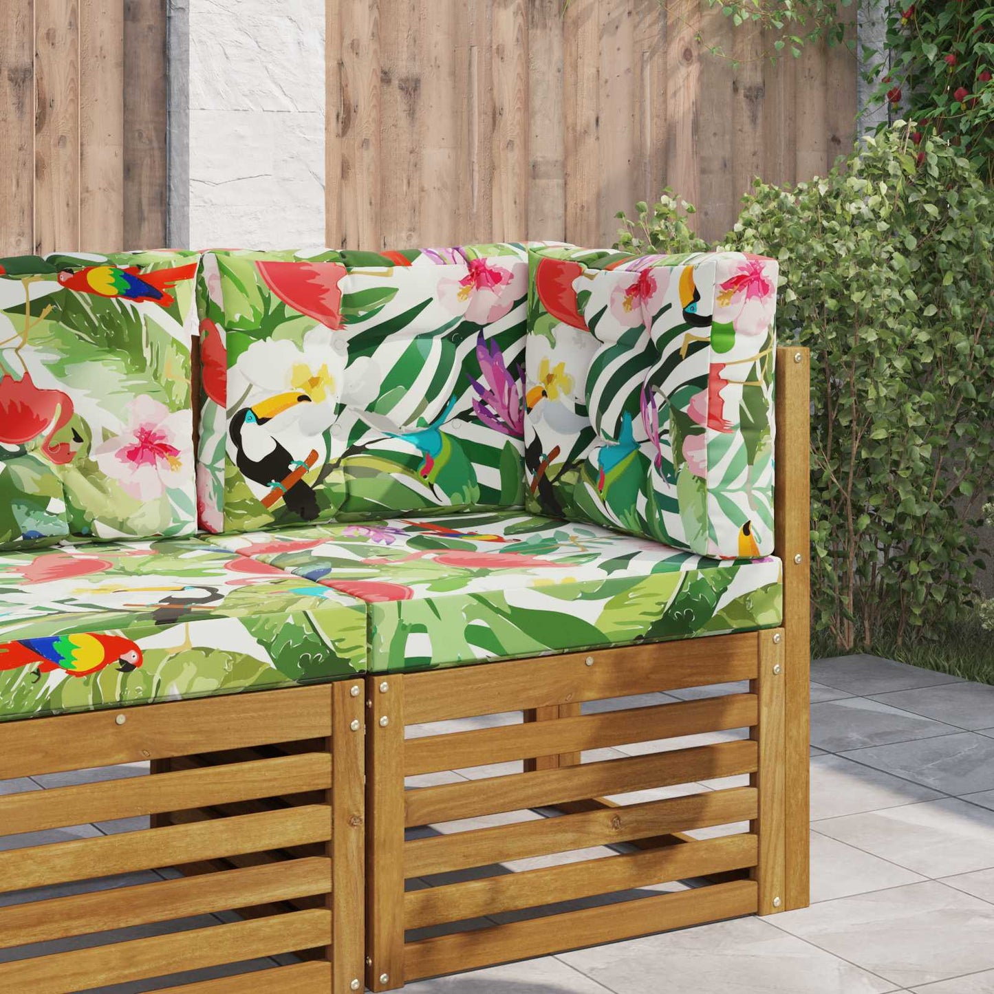 Cuscino per divano da esterno 3 pcs colorato Poliestere