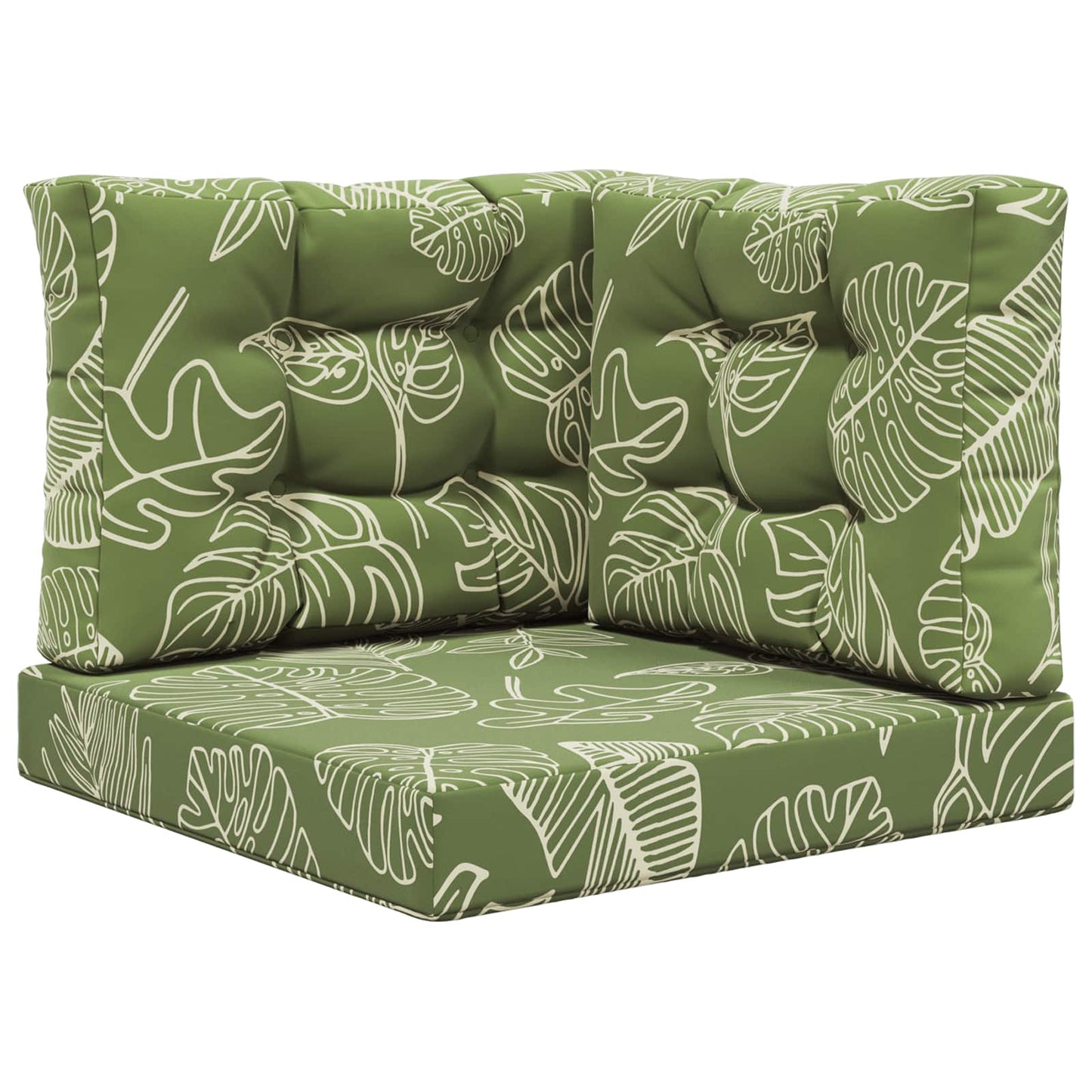 Cuscino per divano da esterno 3 pcs Design a foglia Poliestere