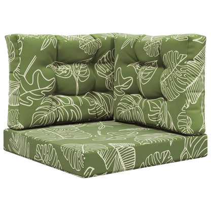 Cuscino per divano da esterno 3 pcs Design a foglia Poliestere