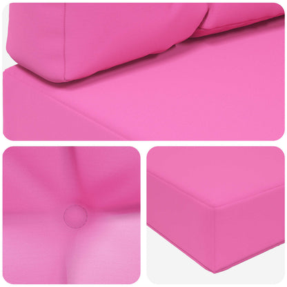 Cuscino per divano da esterno 3 pcs Rosa Poliestere | homemem39