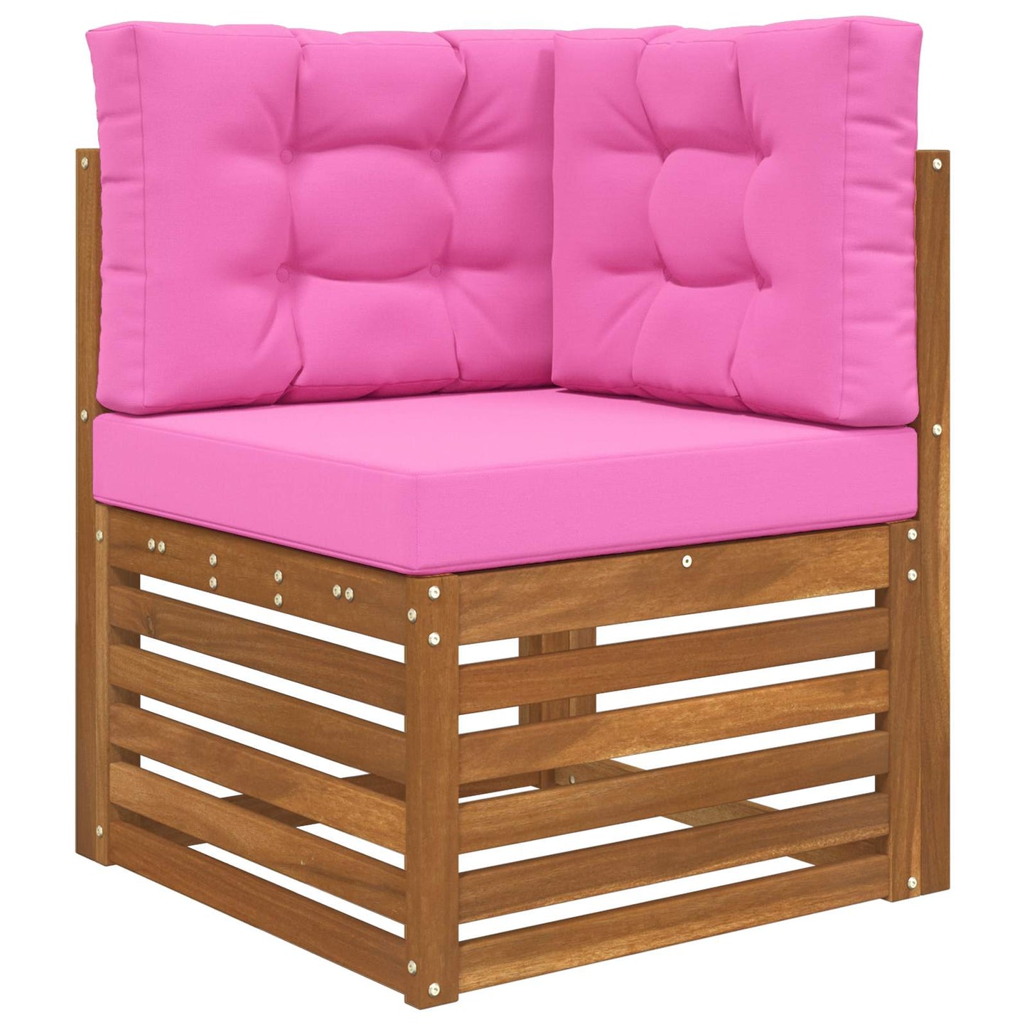 Cuscino per divano da esterno 3 pcs Rosa Poliestere