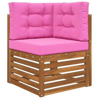 Cuscino per divano da esterno 3 pcs Rosa Poliestere