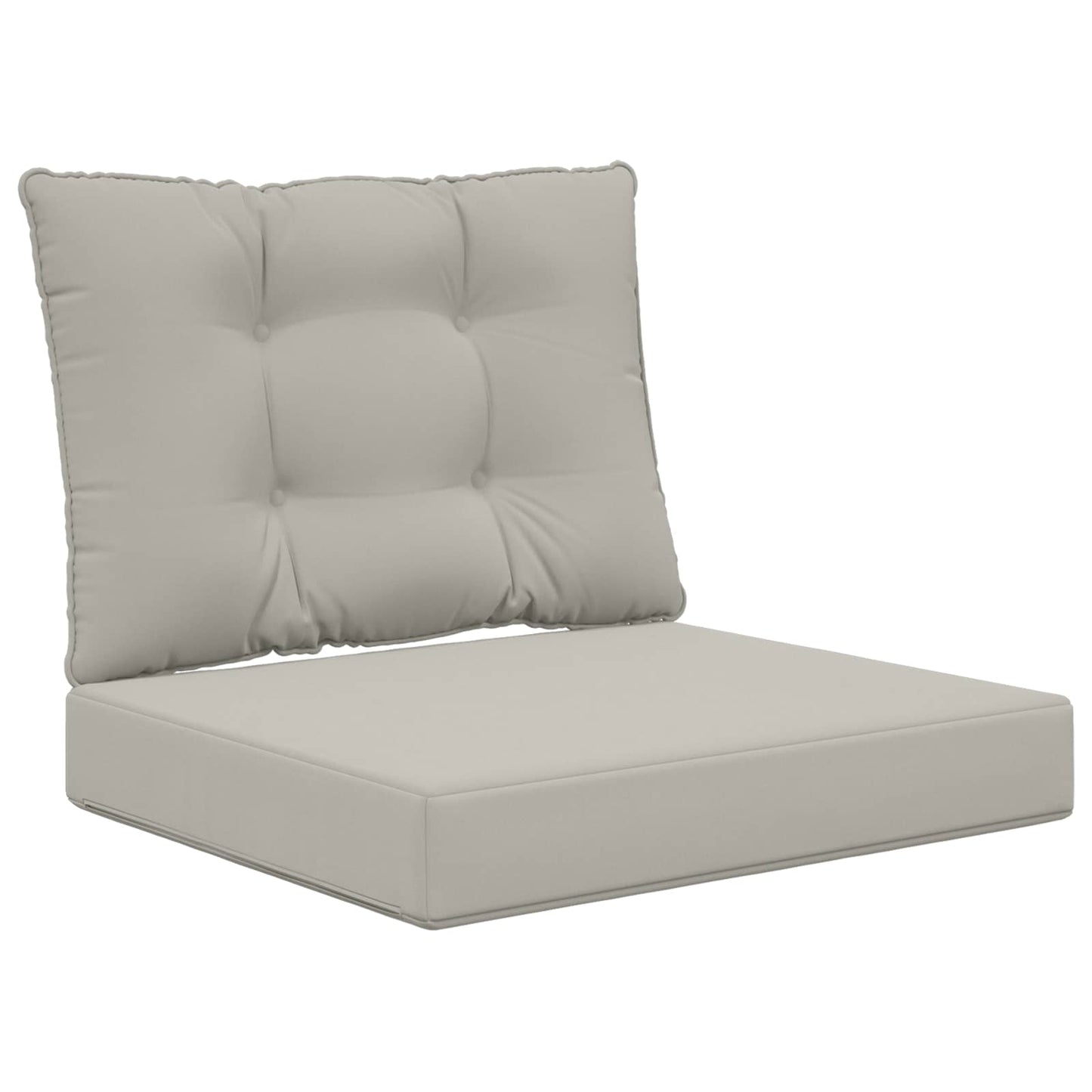 Cuscino per divano da esterno 2 pcs Grigio Poliestere