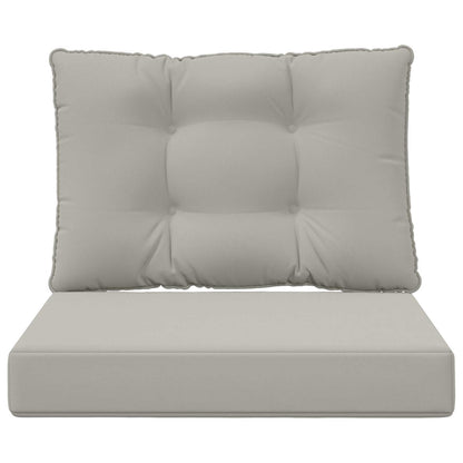 Cuscino per divano da esterno 2 pcs Grigio Poliestere