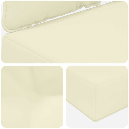 Cuscino per divano da esterno 2 pcs Crema Poliestere